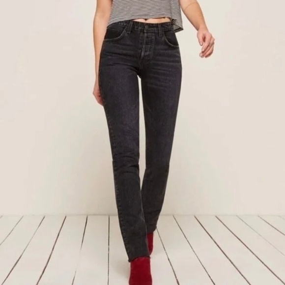 Reformation Brooke Jean (Size 29) Black, Pacific Wash - Picture 2 of 9